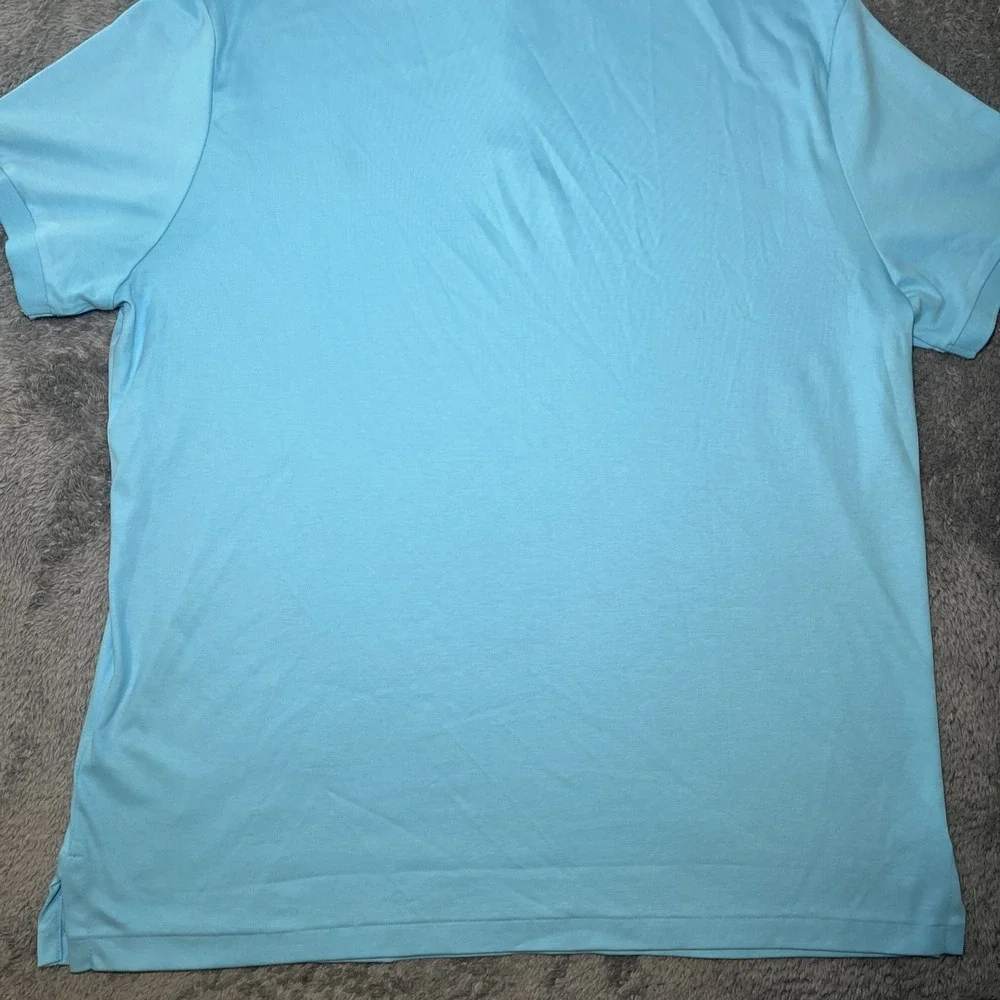 Polo Ralph Lauren Custom Slim Fit Men's Light Blue Short Sleeve SZ XL Flesh Pony